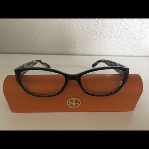 Tory Burch Black Half Rim Glasses Frames